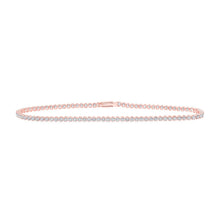 Load image into Gallery viewer, 14kt Rose Gold Diamond Elegance Tennis Bracelet - 2 - 1/5 Cttw - Splendid Jewellery