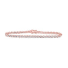 14kt Rose Gold Diamond Elegance Tennis Bracelet - 2 - 7/8 Cttw - Splendid Jewellery