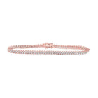 14kt Rose Gold Diamond Elegance Tennis Bracelet - 2 - 7/8 Cttw - Splendid Jewellery
