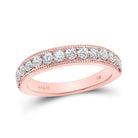 14kt Rose Gold Diamond Elegance Wedding Band - Splendid Jewellery