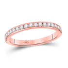 14kt Rose Gold Diamond Wedding Band - Timeless Elegance for Your Special Day - Splendid Jewellery