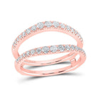 14kt Rose Gold Diamond Wrap Enhancer Wedding Band: A Radiant Touch of Elegance - Splendid Jewellery
