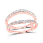 14kt Rose Gold Diamond Wrap Enhancer Wedding Band: A Radiant Touch of Elegance - Splendid Jewellery