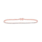14kt Rose Gold Radiant Diamond Tennis Bracelet - 2 - 3/4 Carat Total Weight - Splendid Jewellery