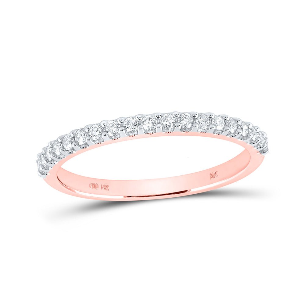 14kt Rose Gold Radiant Love Wedding Band - Splendid Jewellery