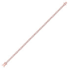 14kt Rose Gold Sparkling Diamond Tennis Bracelet - 4 Cttw - Splendid Jewellery