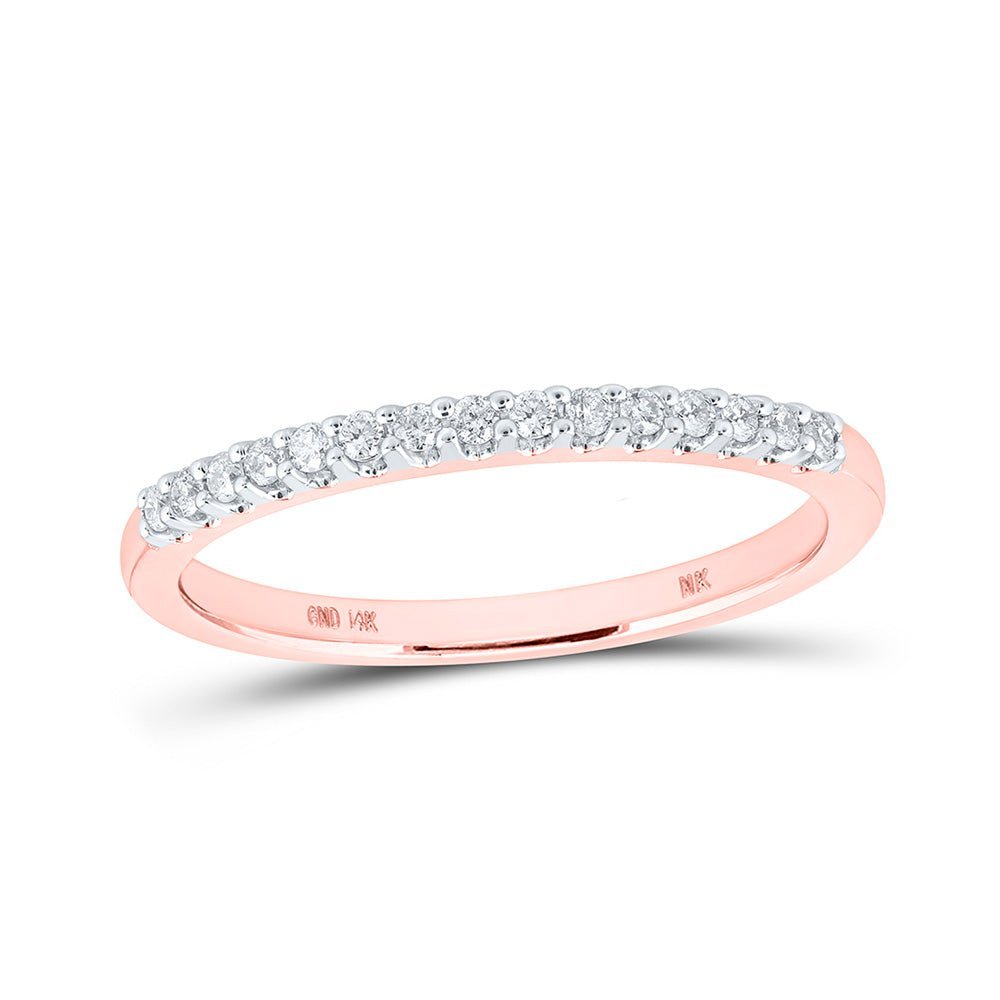 14kt Rose Gold Sparkling Diamond Wedding Band: A Timeless Symbol of Love - Splendid Jewellery