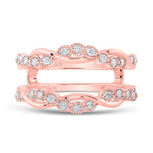 Load image into Gallery viewer, 14kt Rose Gold Sparkling Diamond Wrap Enhancer for Wedding Bands - Splendid Jewellery