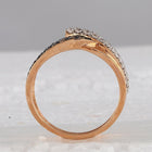 14kt Rose Gold Women's Round Brown Diamond Band Ring: A Captivating Beauty - Splendid Jewellery