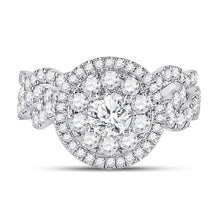 Load image into Gallery viewer, 14kt Two - tone Gold Diamond and Sapphire Wedding Ring Band Set - Eternal Elegance - Splendid Jewellery
