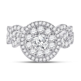 14kt Two - tone Gold Diamond and Sapphire Wedding Ring Band Set - Eternal Elegance - Splendid Jewellery