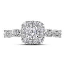 Load image into Gallery viewer, 14kt Two - tone Gold Diamond Solitaire Bridal Wedding Engagement Ring with Sapphire Accent - Splendid Jewellery
