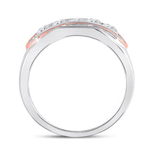 Load image into Gallery viewer, 14kt Two - tone Gold Men's Diamond Faceted Single Row Band Ring 3/4 Cttw - Splendid Jewellery - Splendid Jewellery