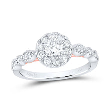 Load image into Gallery viewer, 14kt Two - tone Gold Mesmerizing Diamond Solitaire Bridal Wedding Engagement Ring - Splendid Jewellery