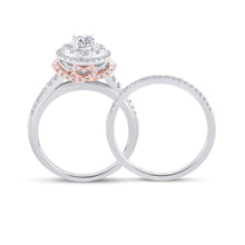 Load image into Gallery viewer, 14kt Two - tone Gold Round Diamond Bridal Wedding Ring Band Set 1 Cttw | Eternal Elegance - Splendid Jewellery