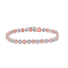 Load image into Gallery viewer, 14kt Two - tone Gold Women's Round Diamond Fashion Bracelet - Dazzling Elegance - Splendid Jewellery
