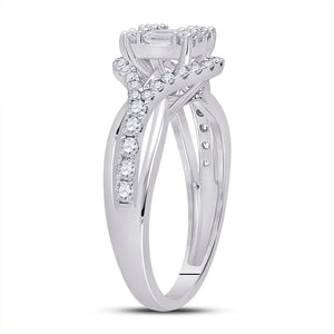 14kt White Gold Baguette and Round Diamond Fashion Ring: A Mesmerizing Sparkle - Splendid Jewellery