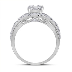 14kt White Gold Baguette and Round Diamond Fashion Ring: A Mesmerizing Sparkle - Splendid Jewellery