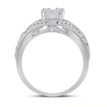 Load image into Gallery viewer, 14kt White Gold Baguette and Round Diamond Fashion Ring: A Mesmerizing Sparkle - Splendid Jewellery