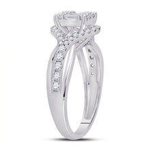 Load image into Gallery viewer, 14kt White Gold Baguette and Round Diamond Fashion Ring: A Mesmerizing Sparkle - Splendid Jewellery