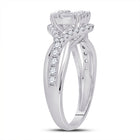 14kt White Gold Baguette and Round Diamond Fashion Ring: A Mesmerizing Sparkle - Splendid Jewellery