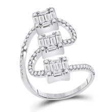 Load image into Gallery viewer, 14kt White Gold Baguette Brilliance Diamond Band - Splendid Jewellery