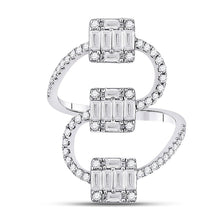 Load image into Gallery viewer, 14kt White Gold Baguette Brilliance Diamond Band - Splendid Jewellery