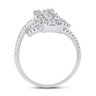 14kt White Gold Baguette Brilliance Diamond Band - Side View