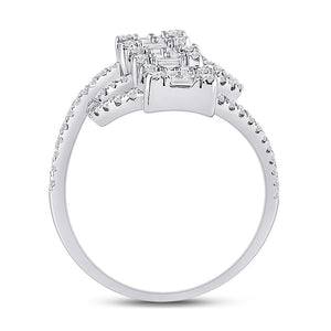 14kt White Gold Baguette Brilliance Diamond Band - Splendid Jewellery