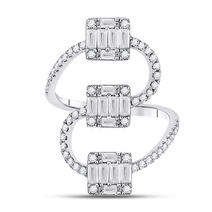 14kt White Gold Baguette Brilliance Diamond Band - Splendid Jewellery