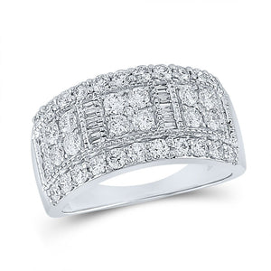 14kt White Gold Baguette Diamond Anniversary Band - A Timeless Sparkle - Splendid Jewellery