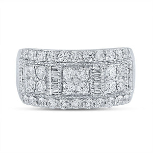 14kt White Gold Baguette Diamond Anniversary Band - A Timeless Sparkle - Splendid Jewellery