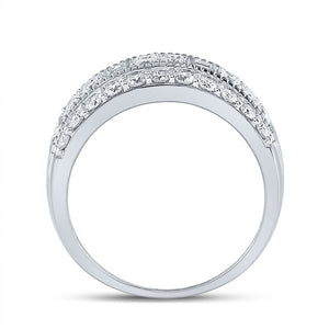 14kt White Gold Baguette Diamond Anniversary Band - A Timeless Sparkle - Splendid Jewellery