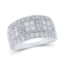 Load image into Gallery viewer, 14kt White Gold Baguette Diamond Anniversary Band - A Timeless Sparkle - Splendid Jewellery