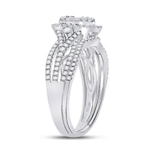 Load image into Gallery viewer, 14kt White Gold Baguette Diamond Brilliance Wedding Ring Set - Splendid Jewellery