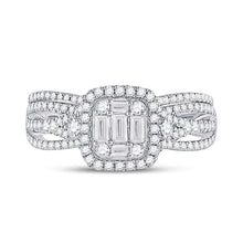 Load image into Gallery viewer, 14kt White Gold Baguette Diamond Brilliance Wedding Ring Set - Splendid Jewellery