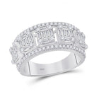 14kt White Gold Baguette Diamond Elegance Band - Splendid Jewellery