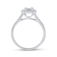 Load image into Gallery viewer, 14kt White Gold Baguette Diamond Splendor Bridal Wedding Engagement Ring 1/2 Cttw - Splendid Jewellery