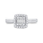 14kt White Gold Baguette Diamond Splendor Bridal Wedding Engagement Ring 1/2 Cttw - Splendid Jewellery