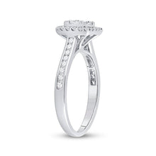 Load image into Gallery viewer, 14kt White Gold Baguette Diamond Splendor Bridal Wedding Engagement Ring 1/2 Cttw - Splendid Jewellery