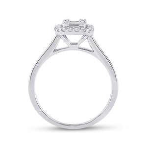 14kt White Gold Baguette Diamond Splendor Bridal Wedding Engagement Ring 1/2 Cttw - Splendid Jewellery