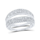 14kt White Gold Baguette Diamond Wrap Enhancer Wedding Band - A Touch of Elegance and Sophistication - Splendid Jewellery