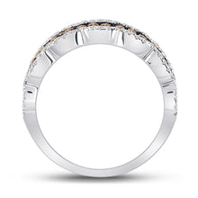 Load image into Gallery viewer, 14kt White Gold Brown Diamond Elegance Band - Splendid Jewellery