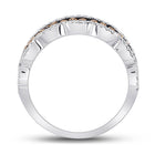 14kt White Gold Brown Diamond Elegance Band - Splendid Jewellery