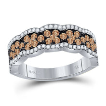 Load image into Gallery viewer, 14kt White Gold Brown Diamond Elegance Band - Splendid Jewellery