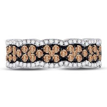 Load image into Gallery viewer, 14kt White Gold Brown Diamond Elegance Band - Splendid Jewellery