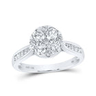14kt White Gold Dazzling Diamond Cluster Ring - A Captivating Statement Piece by Splendid Jewellery - Splendid Jewellery