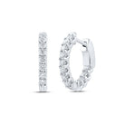 14kt White Gold Diamond Brilliance Hoop Earrings - Splendid Jewellery