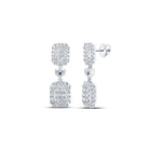 14kt White Gold Diamond Cascade Earrings - Splendid Jewellery