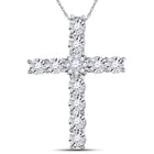14kt White Gold Diamond Cross Pendant: A Timeless Symbol of Faith and Elegance - Splendid Jewellery